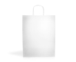 Ecologische tas van kraftpapier voor elk gebruik 100 g/m² kleur wit