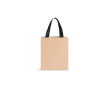 Premium papieren tas met matte afwerking en handvaten 4kg kleur beige