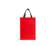 Premium papieren tas met matte afwerking en handgrepen 7kg kleur rood