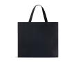 Premium matte papieren tas met zijvouw en handgrepen 9kg kleur zwart