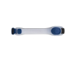 Siliconen armband bedrukken met 2 LED-lampjes en klittenbandsluiting kleur blauw