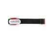 Siliconen armband bedrukken met 2 LED-lampjes en klittenbandsluiting kleur rood