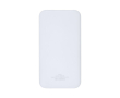 Tweekleurige powerbank met laadindicator 10.000 mAh kleur pastel blauw