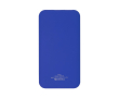 Tweekleurige powerbank met laadindicator 10.000 mAh kleur koningsblauw