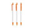 Plastic pen met klikmechanisme en zwarte inkt Clic Stic BIC® kleur oranje