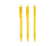 Plastic pen met klikmechanisme en zwarte inkt Clic Stic BIC® kleur doorzichtig geel