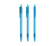 Plastic pen met klikmechanisme en zwarte inkt Clic Stic BIC® kleur doorzichtig lichtblauw