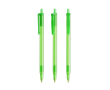 Plastic pen met klikmechanisme en zwarte inkt Clic Stic BIC® kleur doorzichtig groen