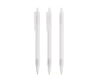 Plastic balpen met klikmechanisme en blauwe inkt Clic Stic BIC® kleur doorzichtig wit