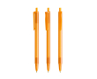 Plastic pen met klikmechanisme en zwarte inkt Clic Stic BIC® kleur doorzichtig oranje