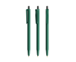 Plastic BIC® balpen met Softfeel® rubberen behuizing, zwarte inkt kleur donkergroen
