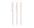 Plastic balpen met drukknop, intrekbaar, en blauwe inkt BIC® kleur wit