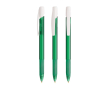 Plastic balpen met intrekbare drukknop en zwarte inkt BIC® kleur doorzichtig groen