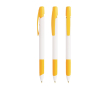 Plastic balpen met intrekbare drukknop en zwarte inkt BIC® kleur geel