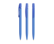Kunststof BIC®-pen met ergonomische grip en zwarte inkt kleur blauw