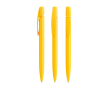Kunststof BIC®-pen met ergonomische grip en zwarte inkt kleur geel