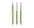 Plastic pen met stevige clip en zwarte inkt Media Clic Glacé BIC® kleur groen