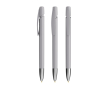 Navulbare plastic pen met klikmechanisme en zwarte inkt BIC® kleur grijs