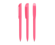 Plastic BIC® pen met grote clip en zwarte inkt kleur rosesmaak