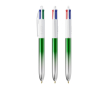 Plastic balpen met meerkleurmechanisme, 4 kleuren BIC® kleur groen