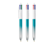 Plastic balpen met meerkleurmechanisme, 4 kleuren BIC® kleur turkoois