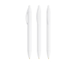 Plastic pen met brede behuizing en blauwe schrijfkleur Wide Body BIC® kleur wit