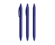Plastic klikpen met brede body en zwarte inkt Wide Body BIC® kleur marineblauw