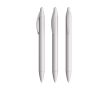 Plastic pen met brede behuizing en blauwe schrijfkleur Wide Body BIC® kleur zilver
