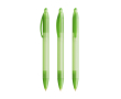 Plastic klikpen met brede body en zwarte inkt Wide Body BIC® kleur doorzichtig groen