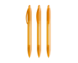 Plastic klikpen met brede body en zwarte inkt Wide Body BIC® kleur doorzichtig oranje