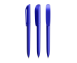 Draaibare kunststof balpen met zwarte inkt Super Clip Glacé BIC® kleur blauw
