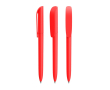Draaibare kunststof pen met zwart schrijvend Super Clip Soft BIC® kleur rood