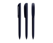 Draaibare kunststof pen met zwart schrijvend Super Clip Soft BIC® kleur marineblauw