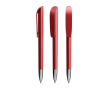 Navulbare plastic balpen met zwarte inkt Super Clip Glacé BIC® kleur rood