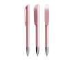 Navulbare plastic balpen met zwarte inkt Super Clip Glacé BIC® kleur roze