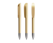 Navulbare plastic balpen met zwarte inkt Super Clip Glacé BIC® kleur goud