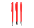 Navulbare plastic balpen met zwarte inkt Super Clip Soft BIC® kleur rood