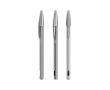 Navulbare matte metalen pen met zwarte inkt Cristal® ReNew BIC® kleur glanzend zilver