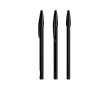 Metalen pen met navulling en zwarte inkt Cristal® Re’New Black BIC® kleur zwart