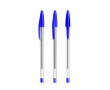 Klassieke transparante kunststof balpen met blauwe inkt BIC® Cristal® kleur blauw