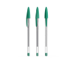 Klassieke transparante plastic balpen met groene inkt BIC® Cristal® kleur groen