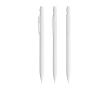 Navulbaar kunststof vulpotlood met gum en 2 stiften van 0,7 mm BIC® kleur wit