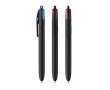 Gerecyclede kunststof balpen, uit de EU, met 4-kleureninkt BIC® kleur zwart