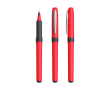 Plastic rollerpen met ergonomische grip, zwarte inkt Grip Roller kleur rood