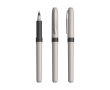 Plastic rollerpen met ergonomische grip, blauwe inkt Grip Roller kleur grijs