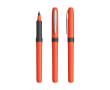 Plastic rollerpen met ergonomische grip, blauwe inkt Grip Roller kleur oranje