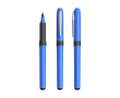 Plastic rollerpen met ergonomische grip, zwarte inkt Grip Roller kleur blauw