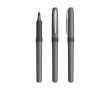 Plastic rollerpen met ergonomische grip, blauwe inkt Grip Roller kleur donkergrijs