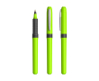 Plastic rollerpen met ergonomische grip, blauwe inkt Grip Roller kleur limoen groen