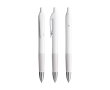 Intrekbare plastic pen met blauwe inkt Intensity® Gel Clic BIC® kleur wit